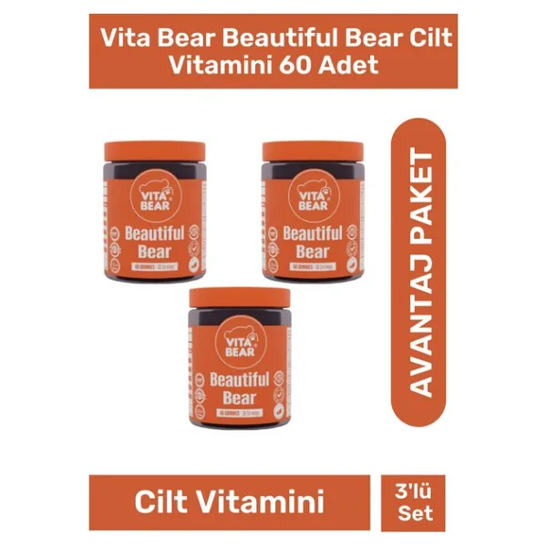 Vita Bear Beautiful Bear 60 Gummies 3'lü