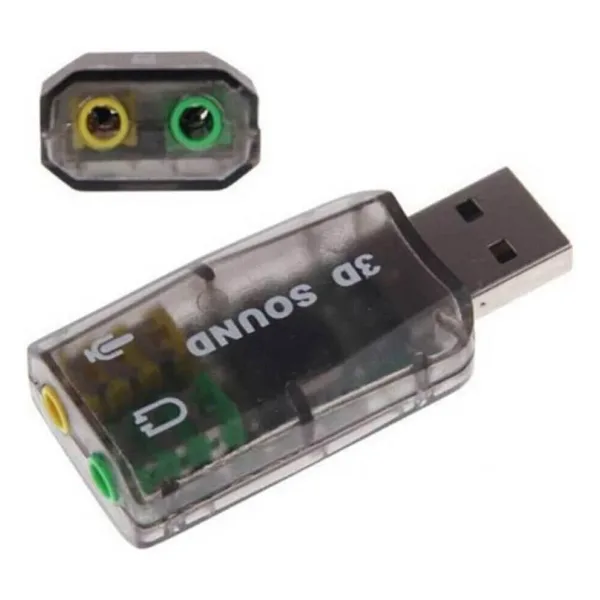 WOZLO Usb Ses Kartı 5.1 3d Sound Usb Harici Ses Kartı Audio Çevirici