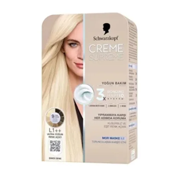 4 Adet Creme Supreme Ultra Yoğun Saç Açıcı L1++