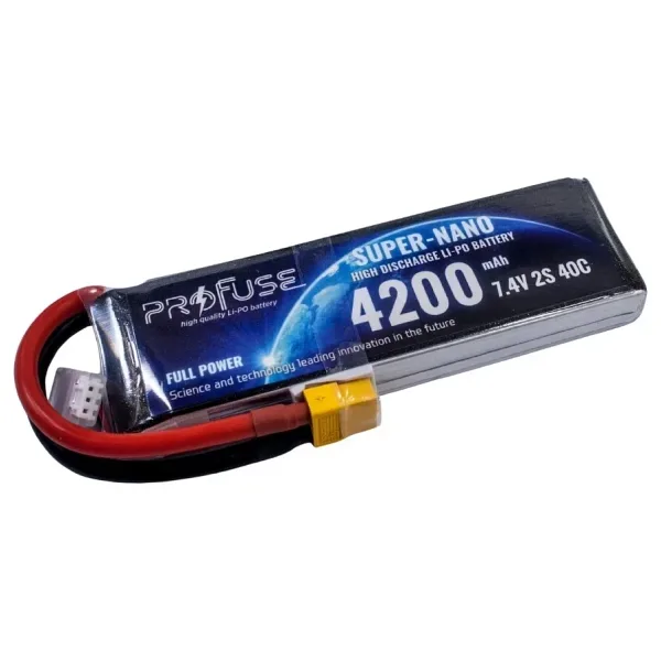 7,4V 2S 4200mAh 40C Lipo Batarya