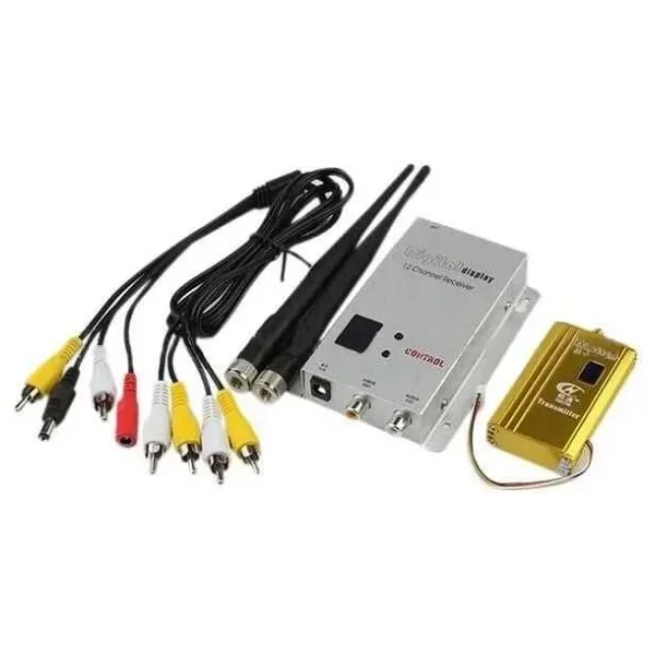 8 Kanal FPV Kablosuz Görüntü Aktarıcı Set 1.2 Ghz 1500 mW