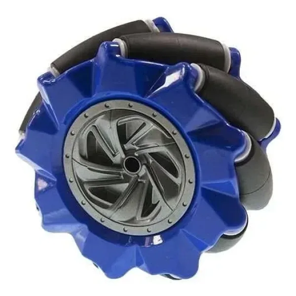 80mm Mavi Omni Mecanum Tekerlek - Sağ