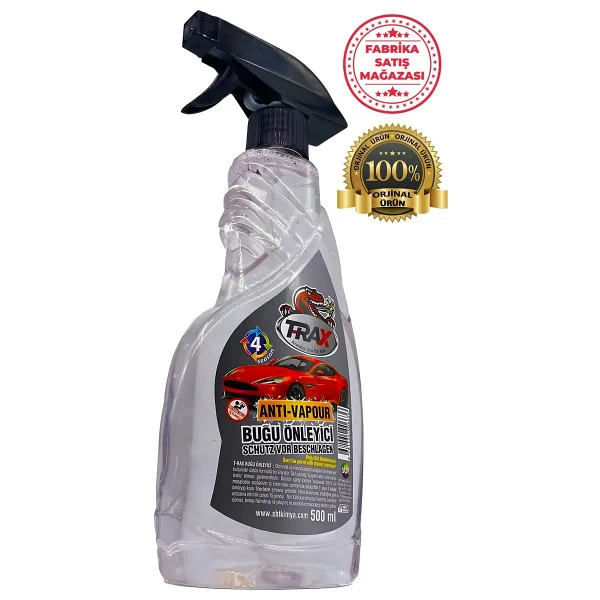 ARACINIZ İÇİN EN İYİSİ T-RAX Buğu Önleyici Araba Oto Ev Gözlük Her Türlü Cama Uygun 500 ML