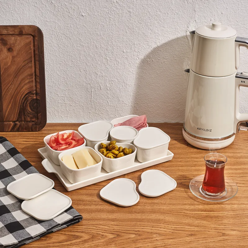 Aryıldız AR249345 15 Parça Tepsili Oval Kahvaltılık Seti