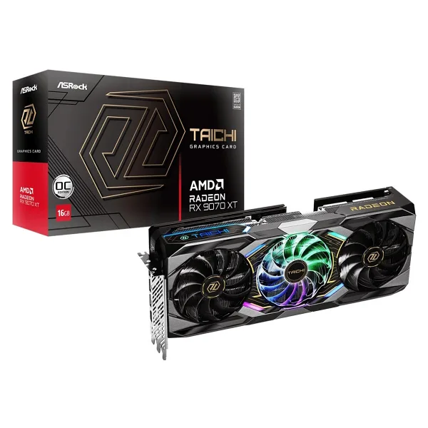Asrock RX 9070 XT Taichi OC 256 Bit GDDR6 16 GB Ekran Kartı