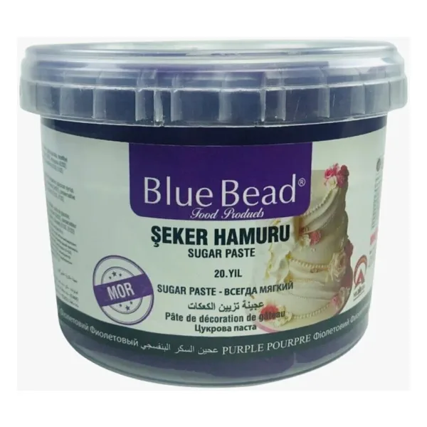 Blue Bead Mor Şeker Hamuru 1 kg