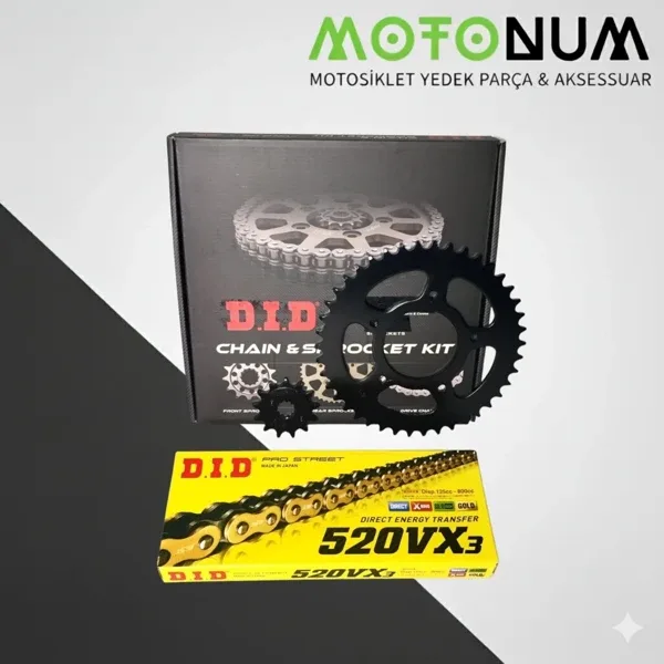 Cf Moto Nk 250 Did Zincir Dişli Seti My0013
