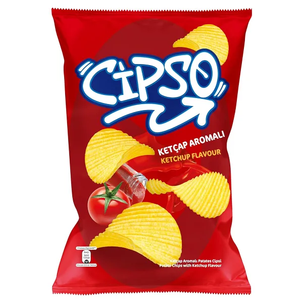 Cipso Tırtıklı Ketçaplı Patates Cipsi 125 gr