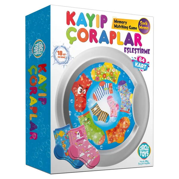 Circle Toys Kayıp Çoraplar Eşleştirme Kartları Oyunu