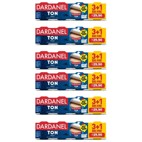 Dardanel Klasik Ton Balığı 4x75 gr 6'lı