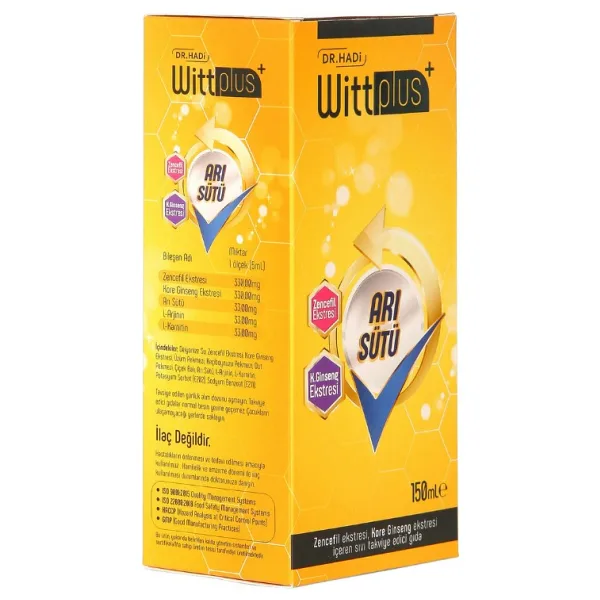 Dr. Hadi Wittplus Arı Sütü 150 ml