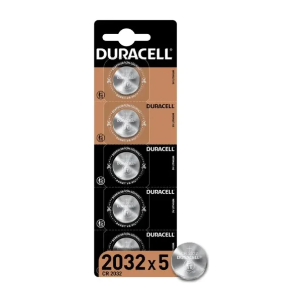 Duracell CR2032 3V 5'li Lityum Düğme Pil