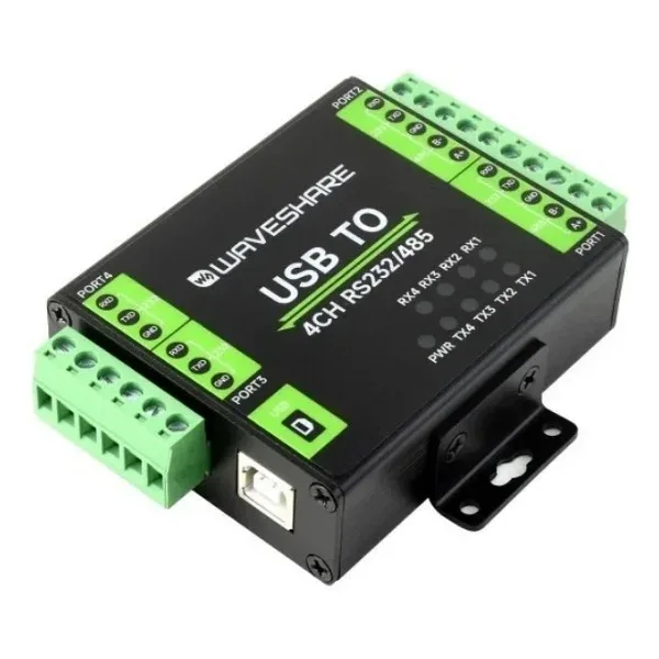 Endüstriyel İzoleli USB'den 4 Kanal RS232/485'e Dönüştürücü