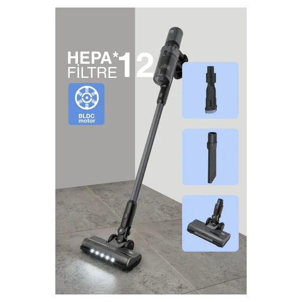 Fakir Shadow 7016 Gun Metal Şarjlı Dikey Süpürge