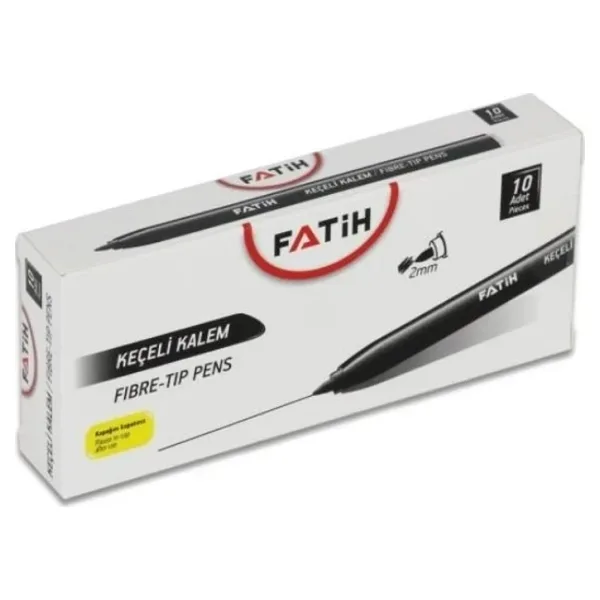 Fatih Keçeli Kalem Ofis Tipi Siyah Fa34035Kkos10 (10 Lu Kutu)