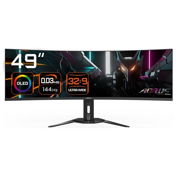 Gigabyte Aorus CO49DQ 49" 0.03 ms OLED Dual QHD Curved 144 Hz Oyuncu Monitörü