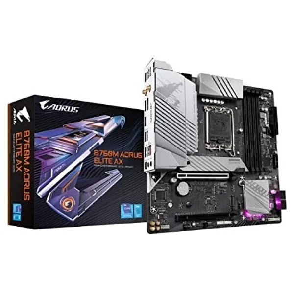 Gigabyte B760M Aorus Elite AX Intel LGA 1700 DDR5 Micro ATX Anakart