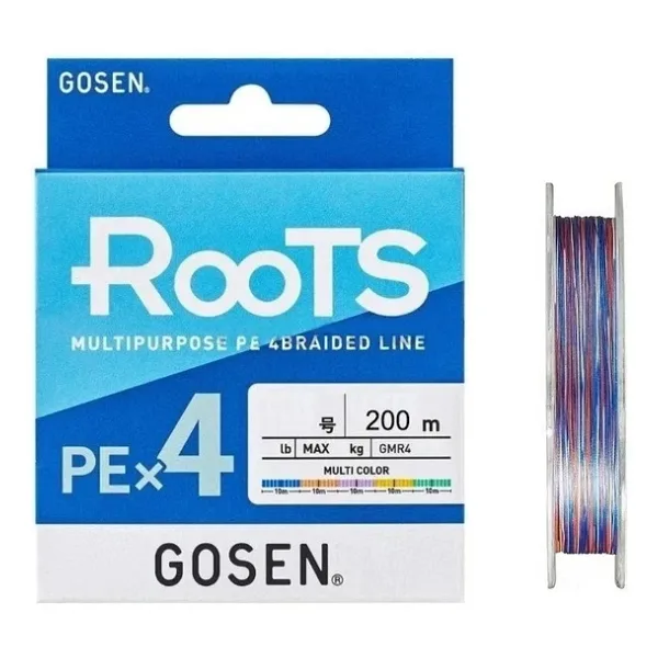 Gosen Roots 4B Multicolor 200M İp Misina Kalınlık (Pe) : Pe # 0.8