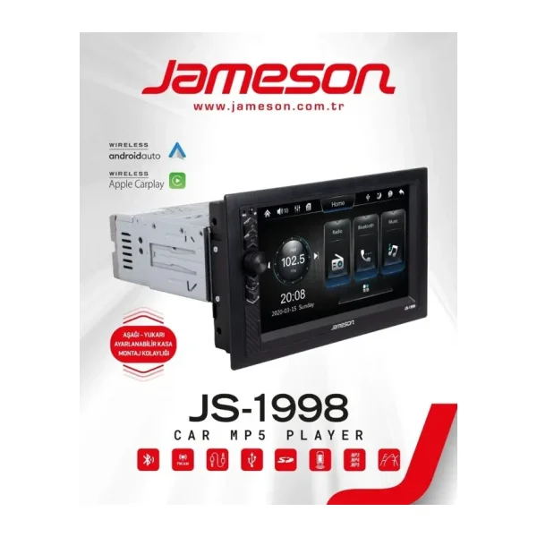 Jameson JS-1998 7'' Android Oto Multimedya