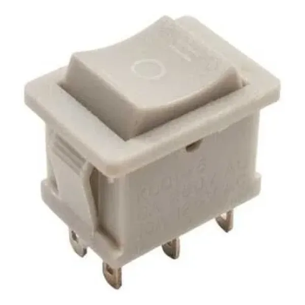 KCD1-5 ON-OFF-ON Anahtar 6-Pin - Gri
