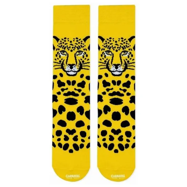 Leopar Desenli Renkli Çorap