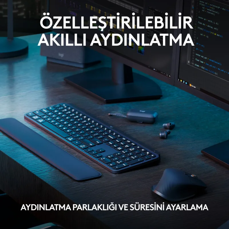 Logitech Mx Keys S Türkçe Q Kablosuz Klavye - Görsel 4