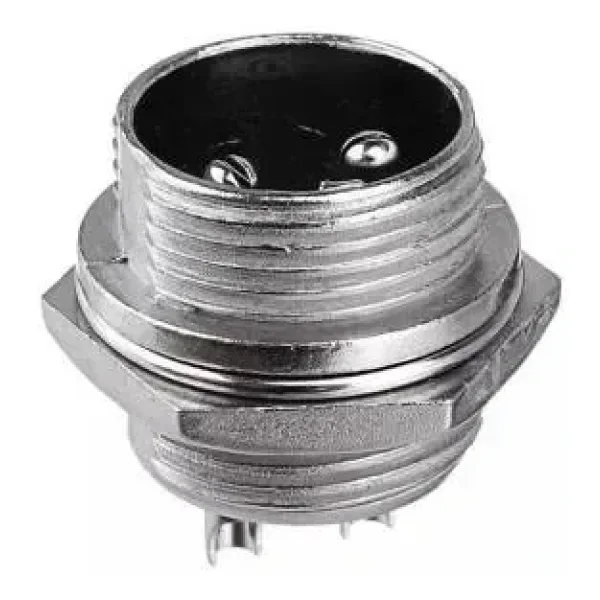 Mike Konnektör 2-Pin 16mm - Erkek