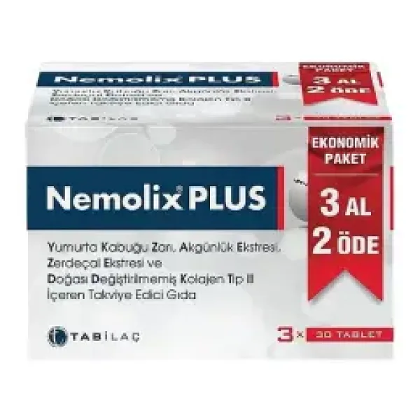 Nemolix Plus 30 Tablet 3'lü