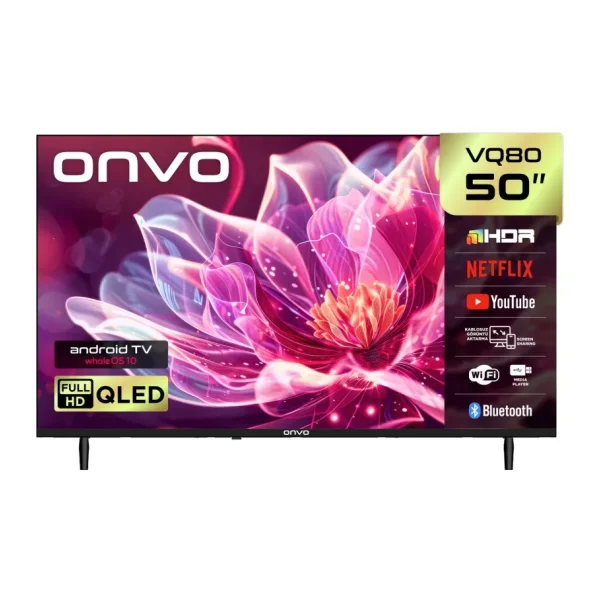Onvo 50VQ80F2FA Full HD 50" 127 Ekran Uydu Alıcılı Smart QLED TV