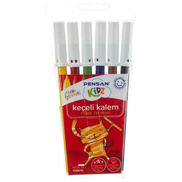 Pensan Kidz 6'lı Keçeli Kalem Seti
