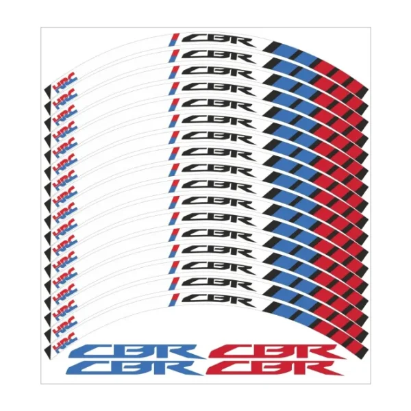 Promot Honda CBR HRC Yazılı Jant Şeridi CBR HRC Jant Kaplama Sticker