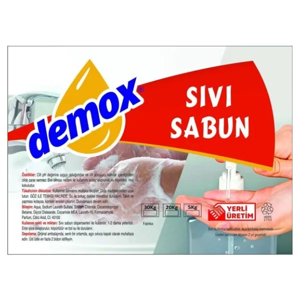 Sıvı el sabunu 20 kg
