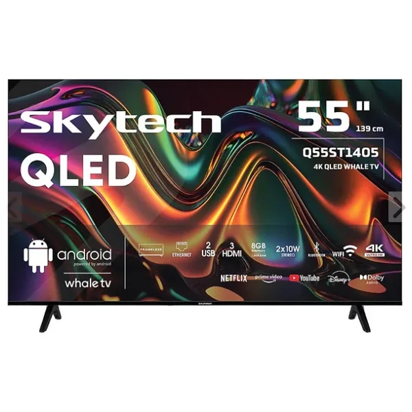 Skytech Q55ST1405 4K Ultra HD 55" 140 Ekran Uydu Alıcılı Smart QLED TV