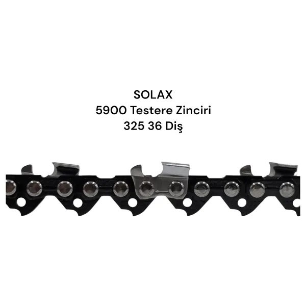 Solax 5900 Motorlu Testere Zinciri 325 36 Diş Köşeli 1.5Mm