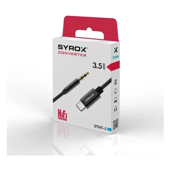 Syrox AUX TYPE C 3.5mm SES DÖNÜŞTÜRÜCÜ
