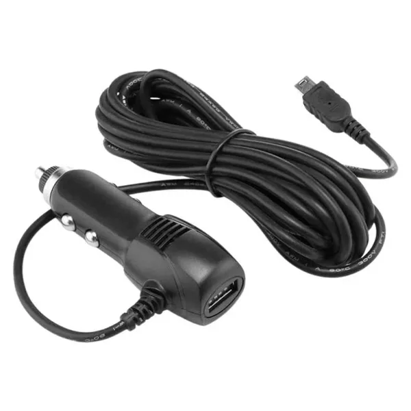 USB 5V 2A Araç Çakmak Soketi Mini USB Çıkışlı - 3.5m Kablolu