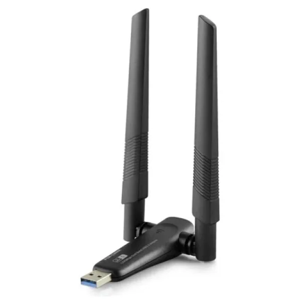 USB Wıfı Adaptor AC1200 2.4ghz&5ghz RTL8812BU Wifi5 Siyah UAC20