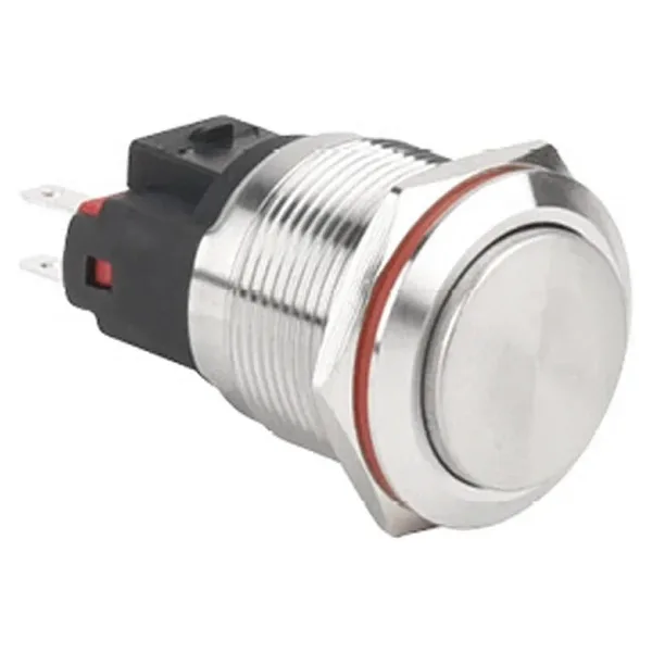 WD22E-G1 22mm Çıkık Yaylı Metal Buton