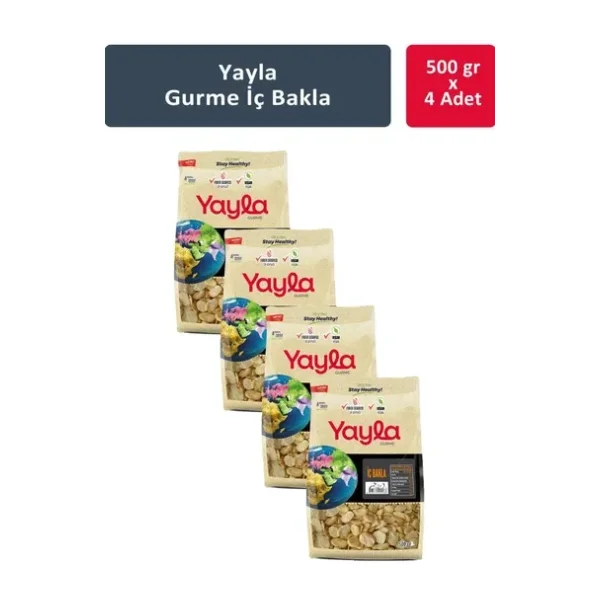 Yayla Gurme Iç Bakla 500 gr x 4 Adet