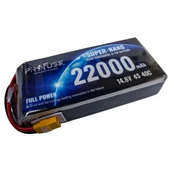 14.8V 4S 22000mAh 40C Lipo Batarya