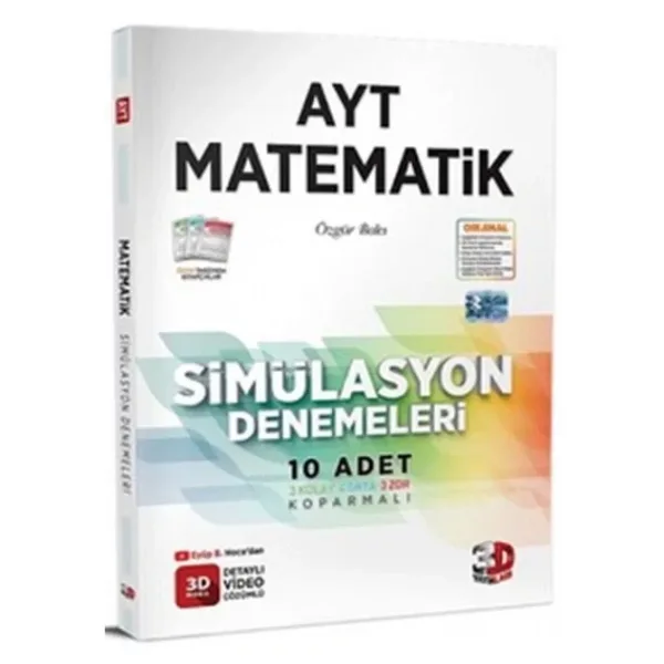 3D Yayınları AYT Simulasyon Matematık 10'lu Denemeleri