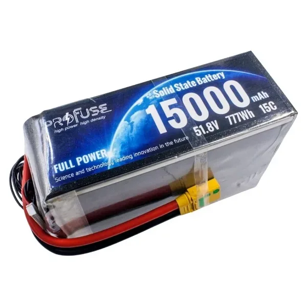 51,8V 14S 15000mAh 15C Solid State Lipo Batarya