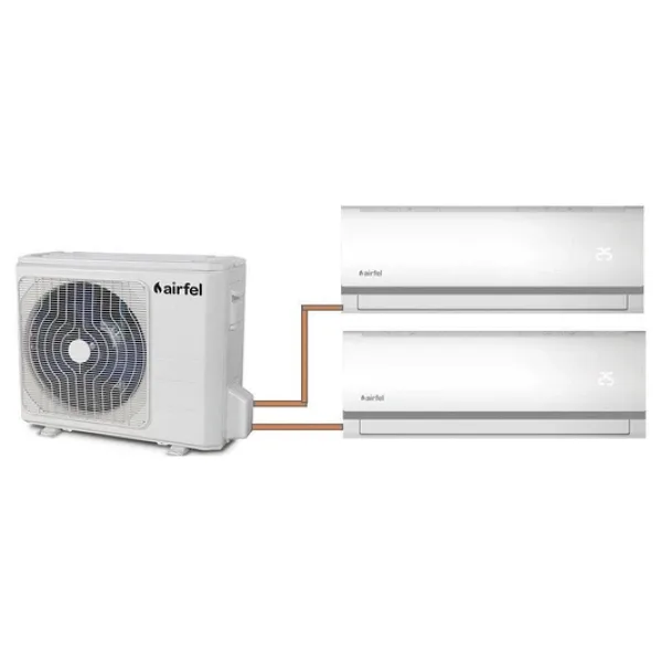 Airfel 5.5 kW 1 Dış + 2 İç Ünite (9+12) Duvar Tipi Multi Klima