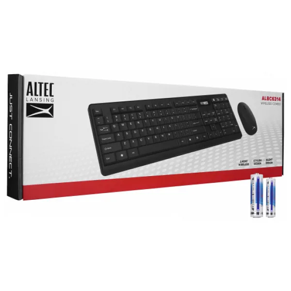 Altec Lansing ALBC6314 Siyah Kablosuz Klavye Mouse Seti
