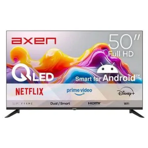 Axen AX50QFPRL-A14S Full HD 50" 127 Ekran Uydu Alıcılı Android Smart QLED TV