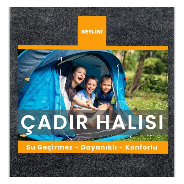 BEYLİNİ Kamp Matı Çadır Halısı Kaymaz Su Geçirmez Zemin Koruyucu Çadır İçi Dışı Kullanıma Uygun