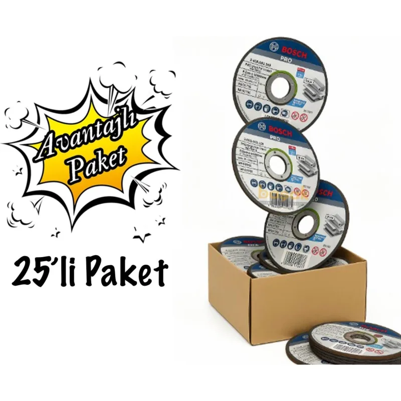 Bosch 2608603169 115x1 mm 25 Adet Inox Kesici Disk