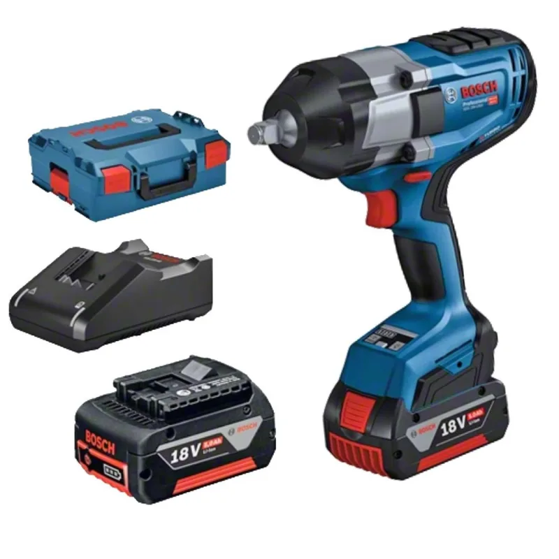Bosch GDS 18V-1000 Çift Akülü 5 Ah Darbeli Somun Sıkma Makinesi