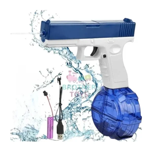 Brother Toys Elektrikli Su Tabancası 500 Ml Kırmızı Mavi 20 Cm 10 Metre Menzilli Güvenli Oyun - 3+ Yaş