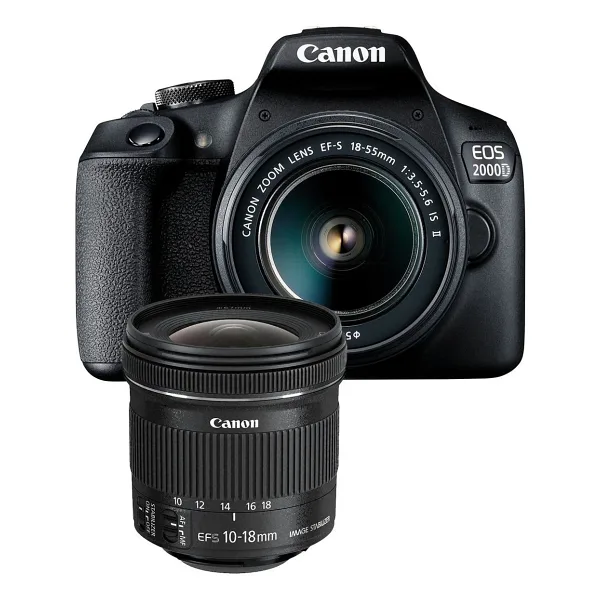Canon EOS 2000D + 10-18mm Lens DSLR Fotoğraf Makinesi